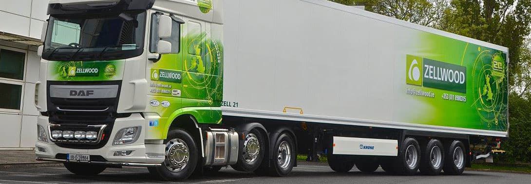 Zellwood refrigerated trailers lined up at the depot