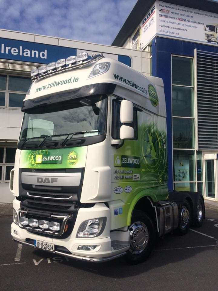 Zellwood truck in anniversary livery marking the company’s milestone year