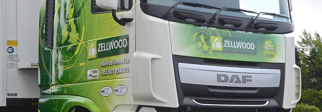 Zellwood refrigerated truck travelling on a motorway